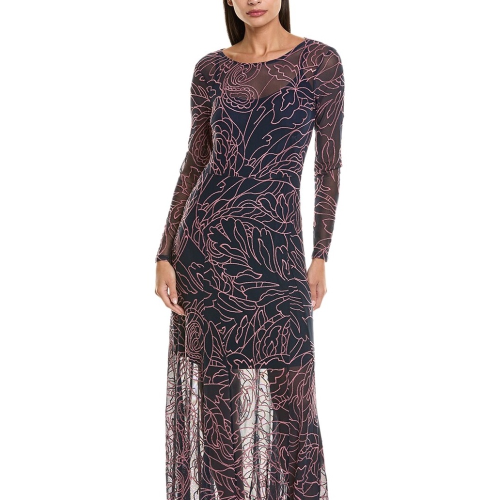 Johnny Was Summer Panel Mesh Maxi Dress